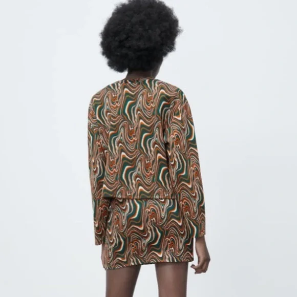 ZARA jacquard sweatshirt size medium - Picture 7 of 9